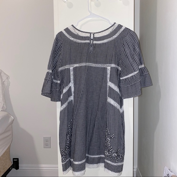 Free People Checkered Plaid Dress Medium - Picture 4 of 4